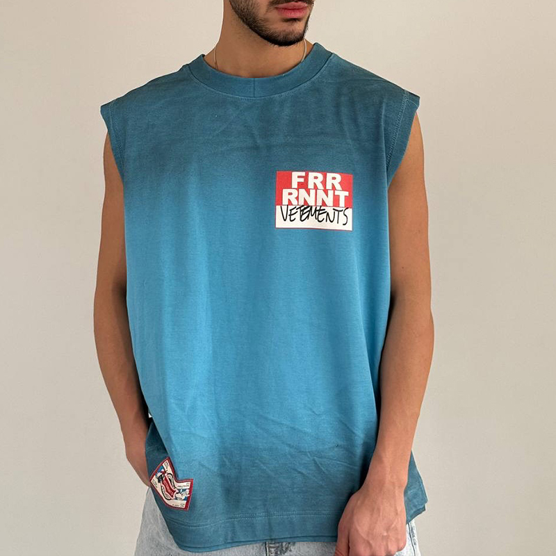 clothing factory custom cotton graphic tank top men sleeveless t shirt graphic tank top men